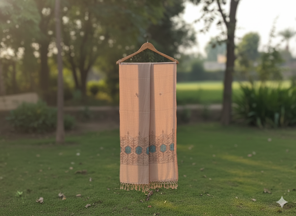 Handmade Pink Ladies Swati Pashmeena Shawl