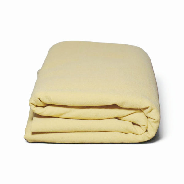 Soft Cream Hand-Woven Woolen Khaddar Fabric