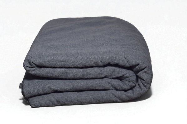 Versatile Medium Grey Hand-Woven Woolen Khaddar Fabric